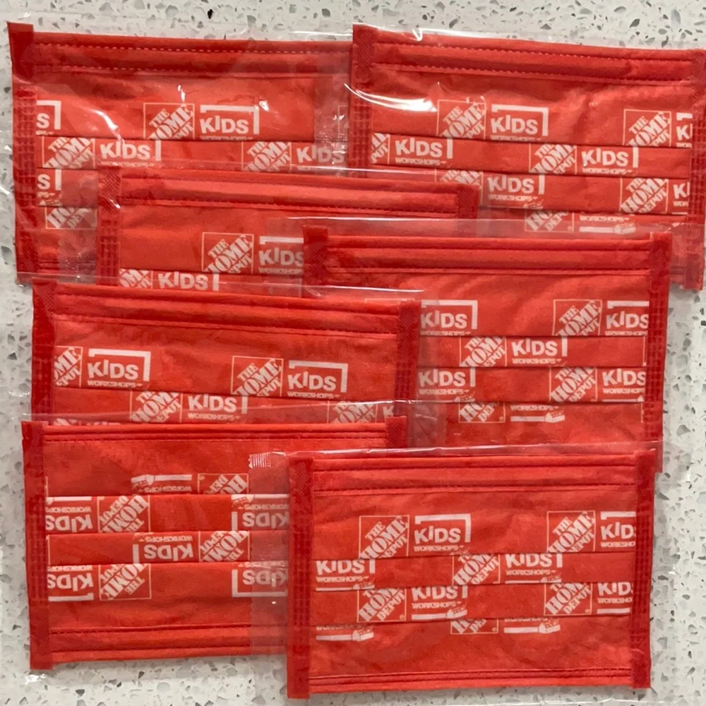 Set of 7 NEWSealed Kids Toddlers Home Depot Face Masks Coverings